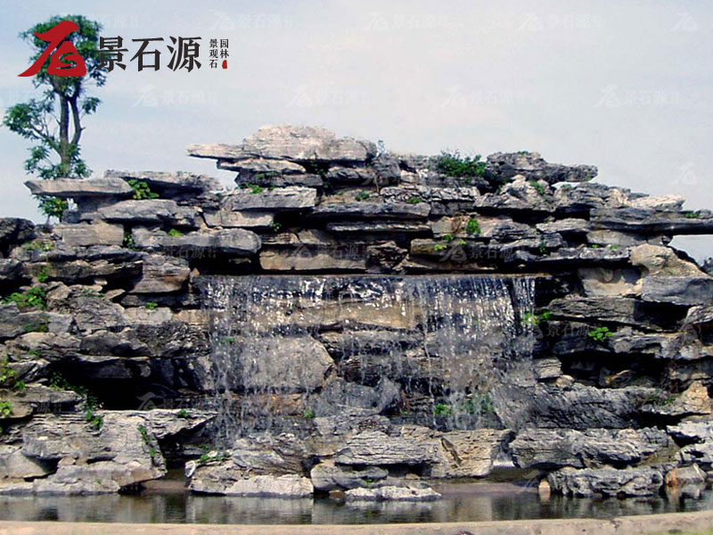 英德石英石假山石造景石鱼池喷泉景观石大型园林工程石自然石原石